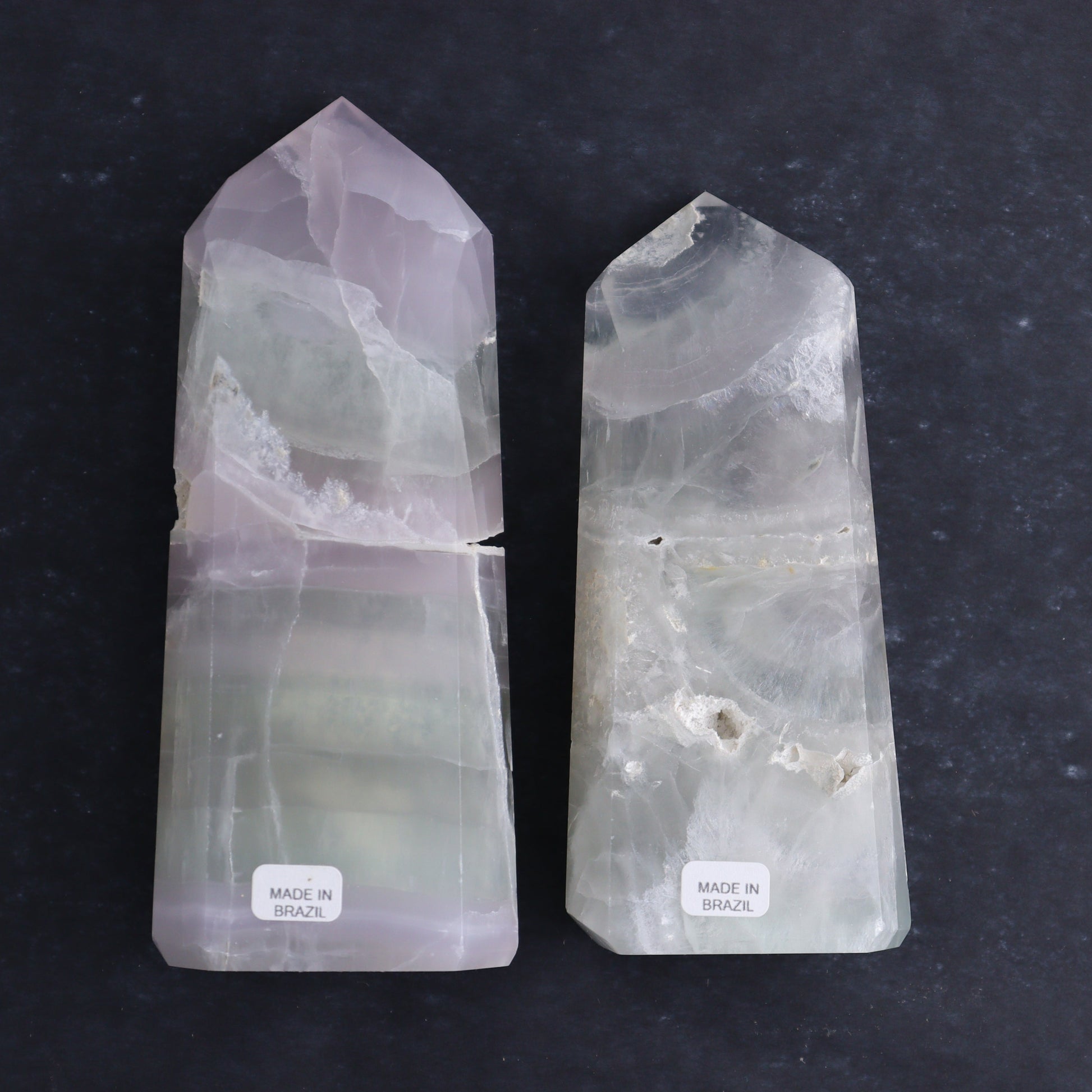 Yttrium Fluorite Towers Set of 3 - Expert Wholesale and Supplier of Wholesale Crystals & Bulk Gemstones, ["Brazil","Fluorite","Towers","Yttrium Fluorite"]
