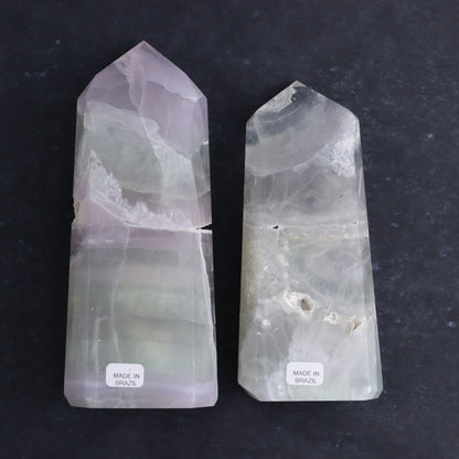 Yttrium Fluorite Towers Set of 3 - Expert Wholesale and Supplier of Wholesale Crystals & Bulk Gemstones, ["Brazil","Fluorite","Towers","Yttrium Fluorite"]