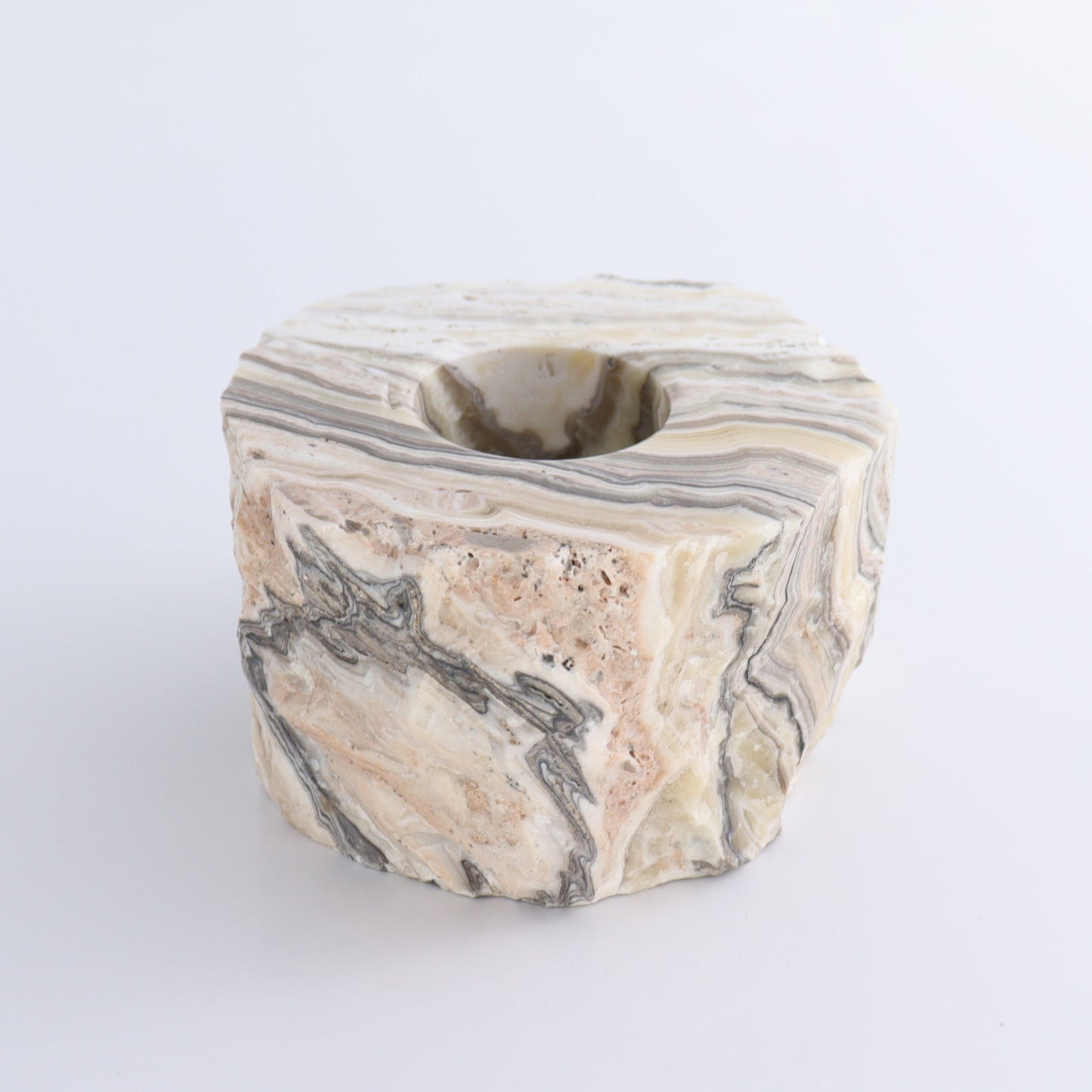 Zebra Onyx Candle Holder Rough - Expert Wholesale and Supplier of Wholesale Crystals & Bulk Gemstones, ["Candle Holder","Catalog Onyx","Mexico","onyx","Zebra Onyx"]