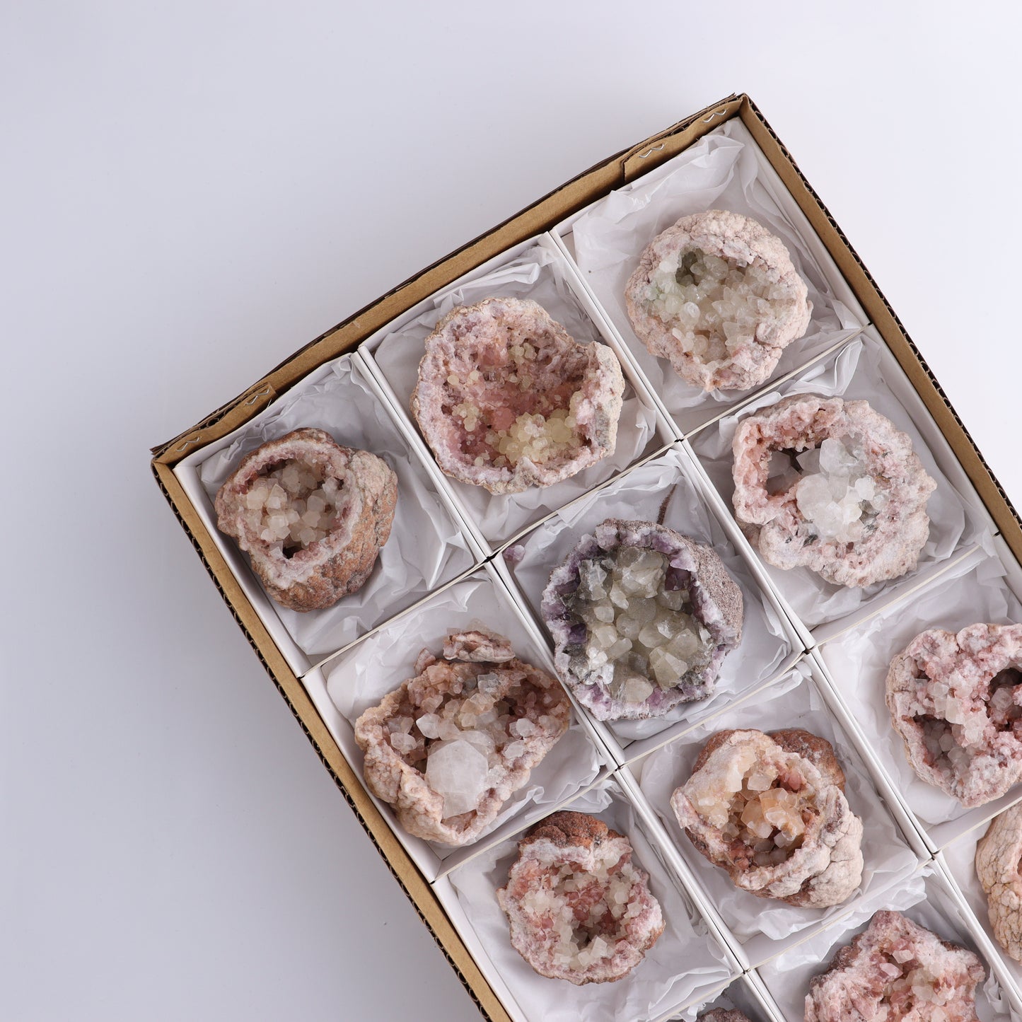 Pink Amethyst Set of 12 - Expert Wholesale and Supplier of Wholesale Crystals & Bulk Gemstones, ["Amethyst","Pink Amethyst"]