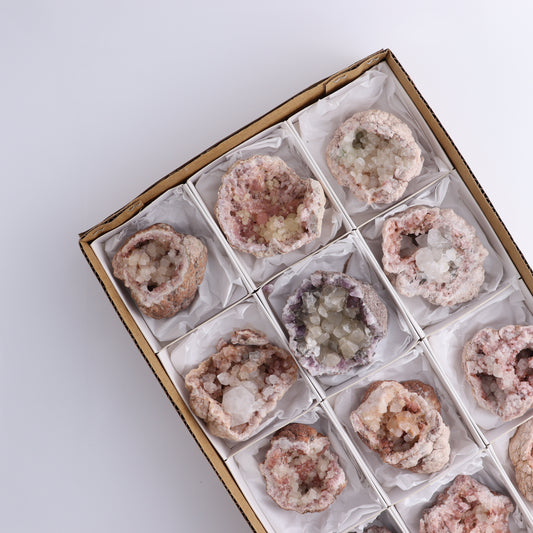 Pink Amethyst Set of 12 - Expert Wholesale and Supplier of Wholesale Crystals & Bulk Gemstones, ["Amethyst","Pink Amethyst"]