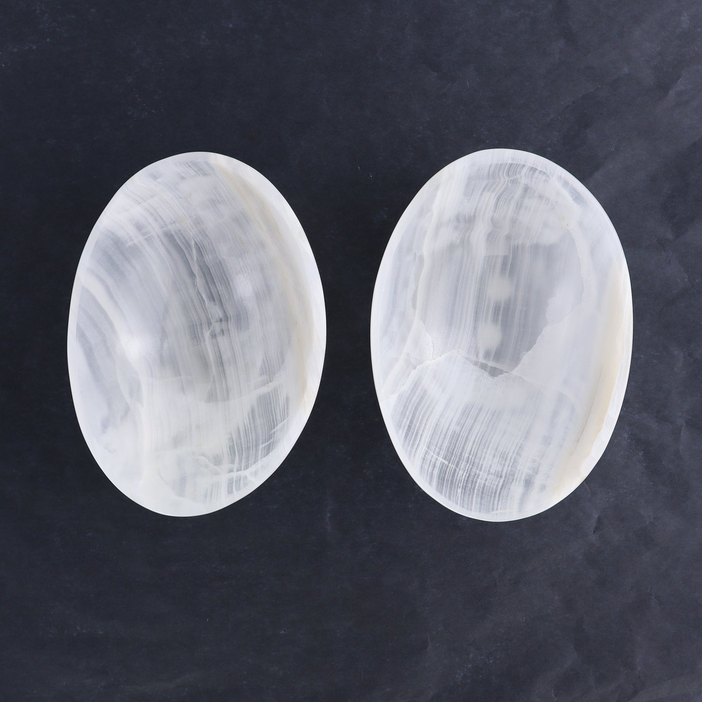 One Mexican Onyx/Calcite White Small Oval Bowl - Expert Wholesale and Supplier of Wholesale Crystals & Bulk Gemstones, ["bowl","Bowls","Calcite","Catalog Onyx","Decorative Dish","Mexico","onyx"]
