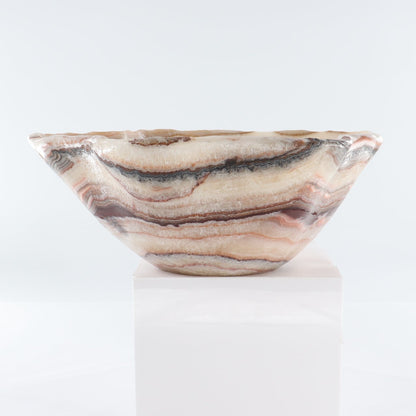 Mexican Onyx/Calcite Bowl 15"
