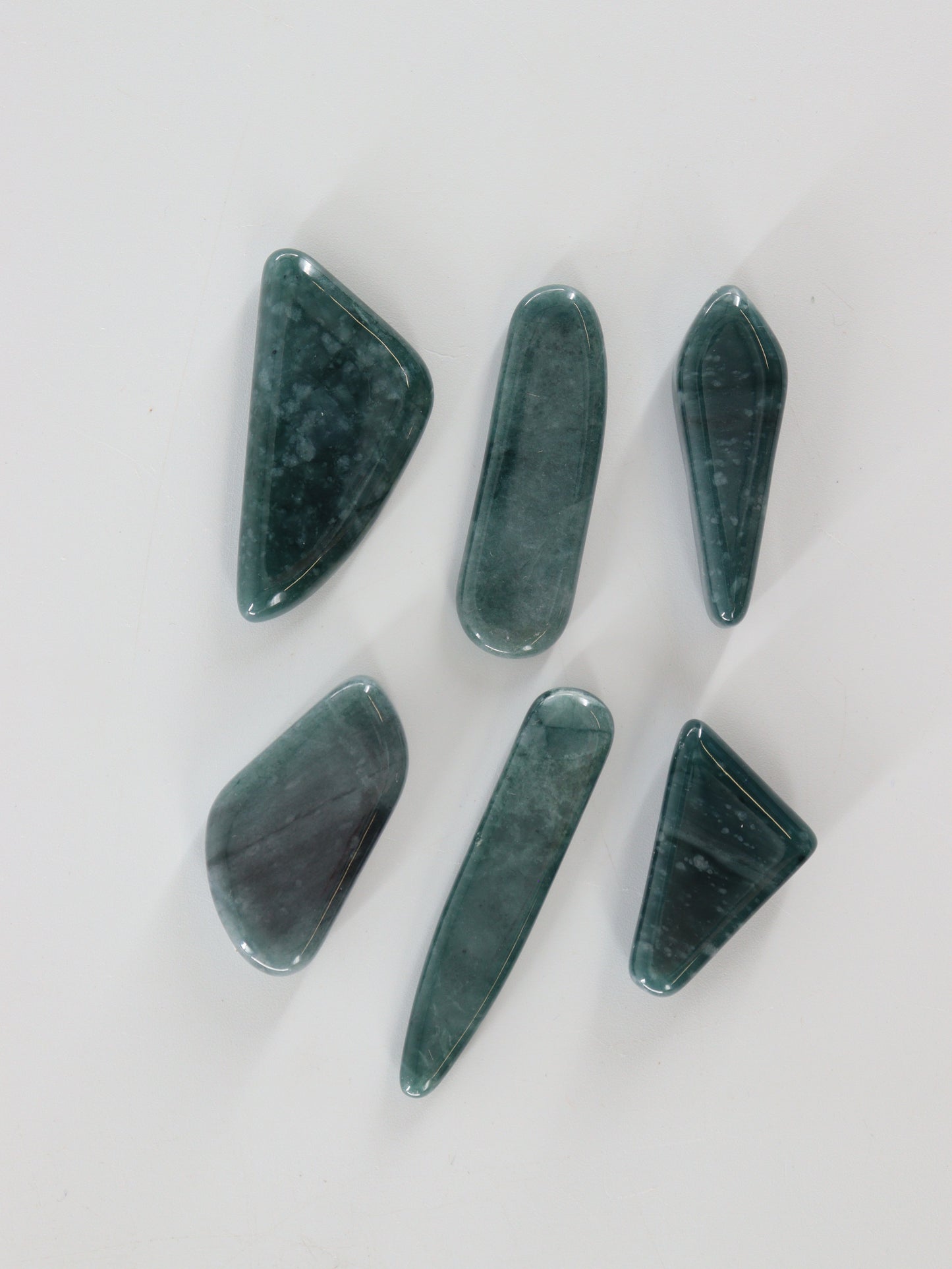 Jadeite Freeforms Set of 6