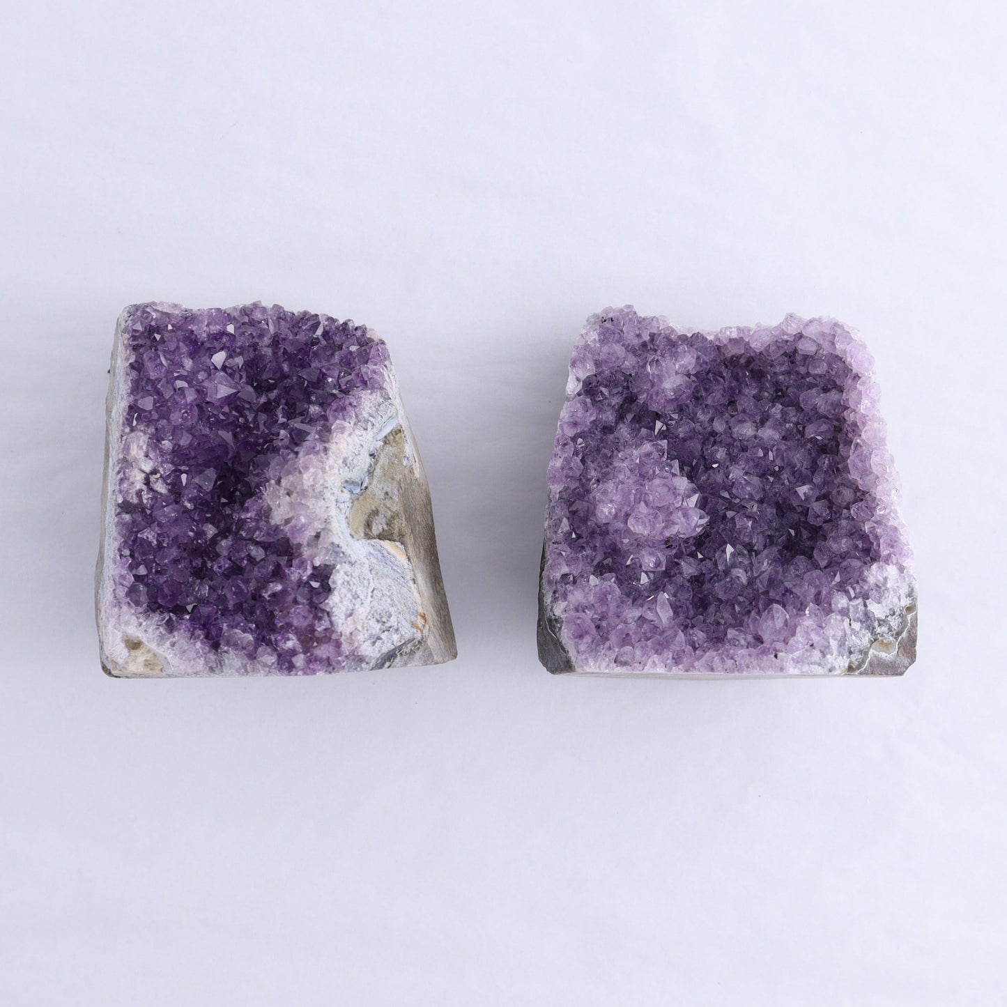 Uruguay Amethyst Cut Base Set of 8 - Expert Wholesale and Supplier of Wholesale Crystals & Bulk Gemstones, ["Amethyst","Cut Base","Uruguay"]