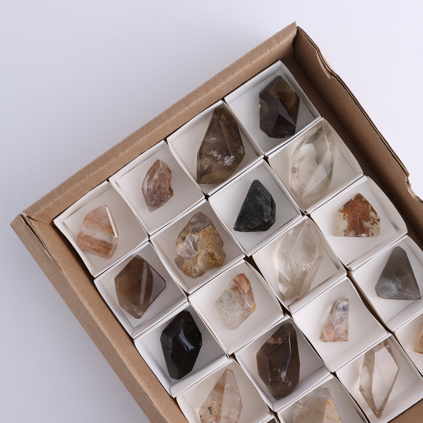 Garden Quartz Freeforms Set of 20 - Expert Wholesale and Supplier of Wholesale Crystals & Bulk Gemstones, ["Freeform","Freeforms","Garden Quartz","Quartz"]