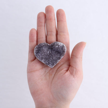 Amethyst Hearts Set of 8
