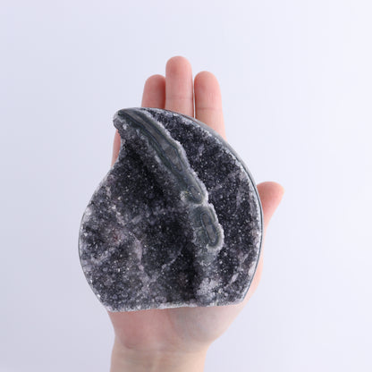 Uruguay Druzy Amethyst Flames Set of 3 - Expert Wholesale and Supplier of Wholesale Crystals & Bulk Gemstones, ["Amethyst","flames","Uruguay"]