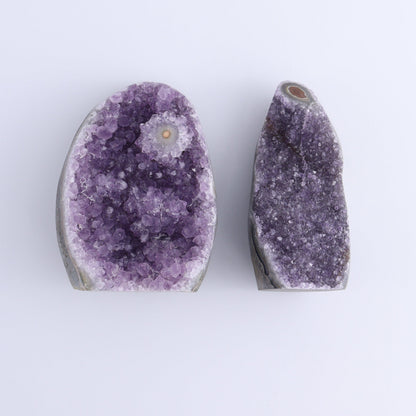 Uruguay Amethyst Cut Base Set of 4 - Expert Wholesale and Supplier of Wholesale Crystals & Bulk Gemstones, ["Amethyst","Cut Base","Uruguay"]