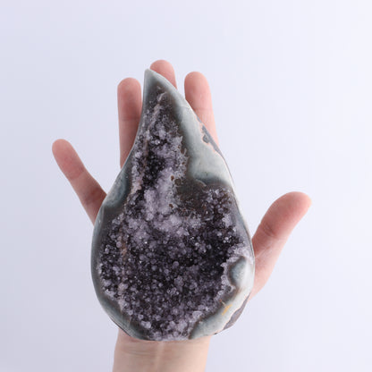 Uruguay Druzy Amethyst Flames Set of 3 - Expert Wholesale and Supplier of Wholesale Crystals & Bulk Gemstones, ["Amethyst","flames","Uruguay"]