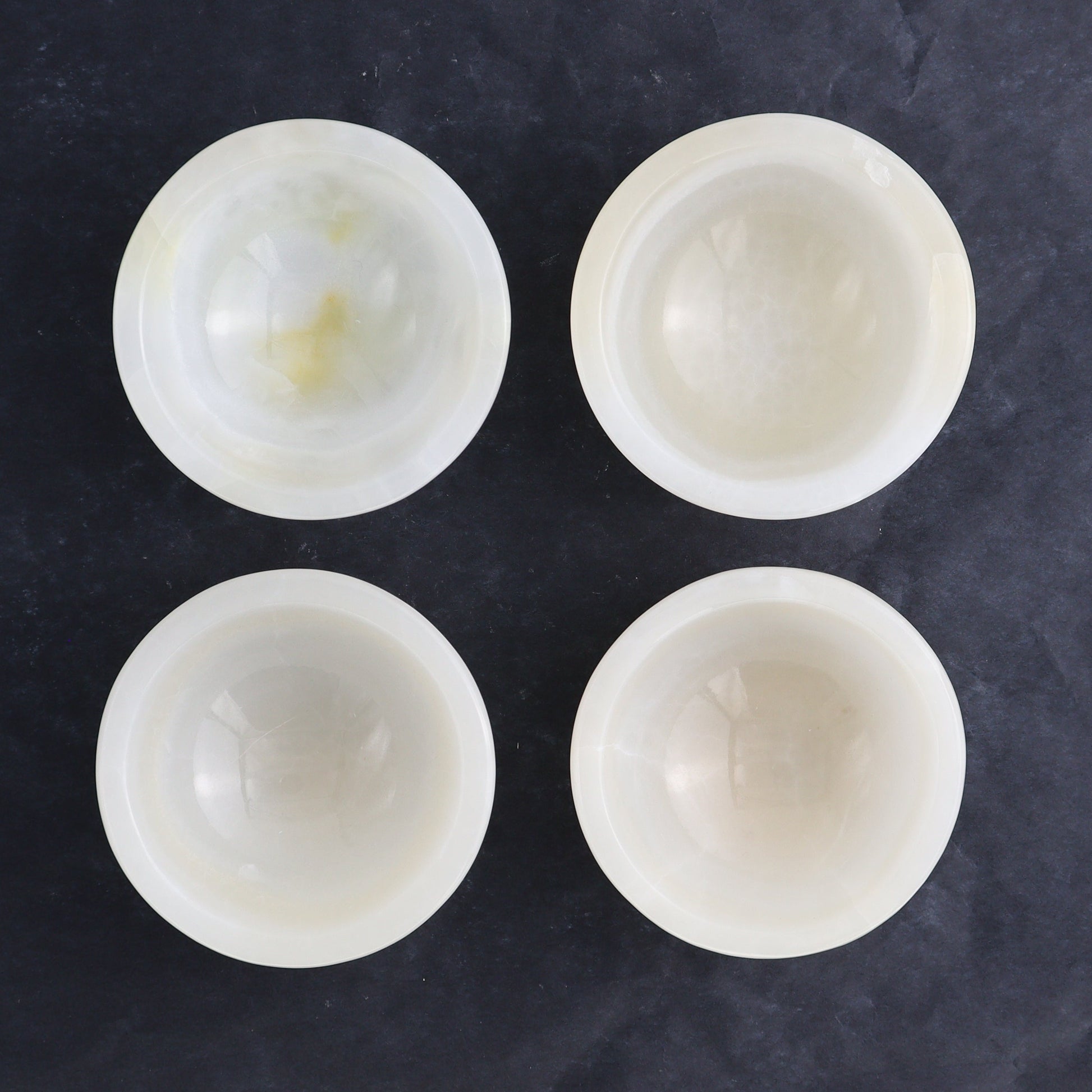 One Mexican White Onyx/Calcite Little Round Bowl - Expert Wholesale and Supplier of Wholesale Crystals & Bulk Gemstones, ["bowl","Calcite","Catalog Onyx","Decorative Dish","Mexico","onyx"]