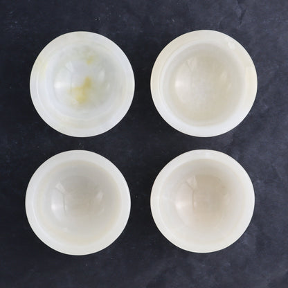 One Mexican White Onyx/Calcite Little Round Bowl - Expert Wholesale and Supplier of Wholesale Crystals & Bulk Gemstones, ["bowl","Calcite","Catalog Onyx","Decorative Dish","Mexico","onyx"]