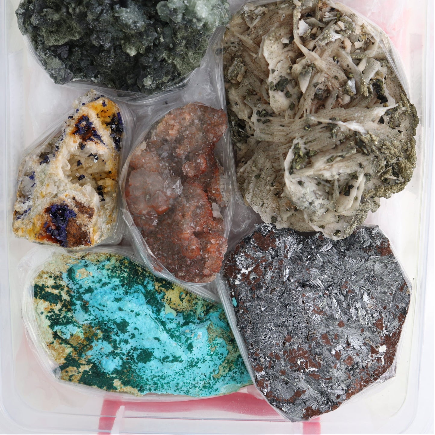 Mixed Minerals Flat from Morocco