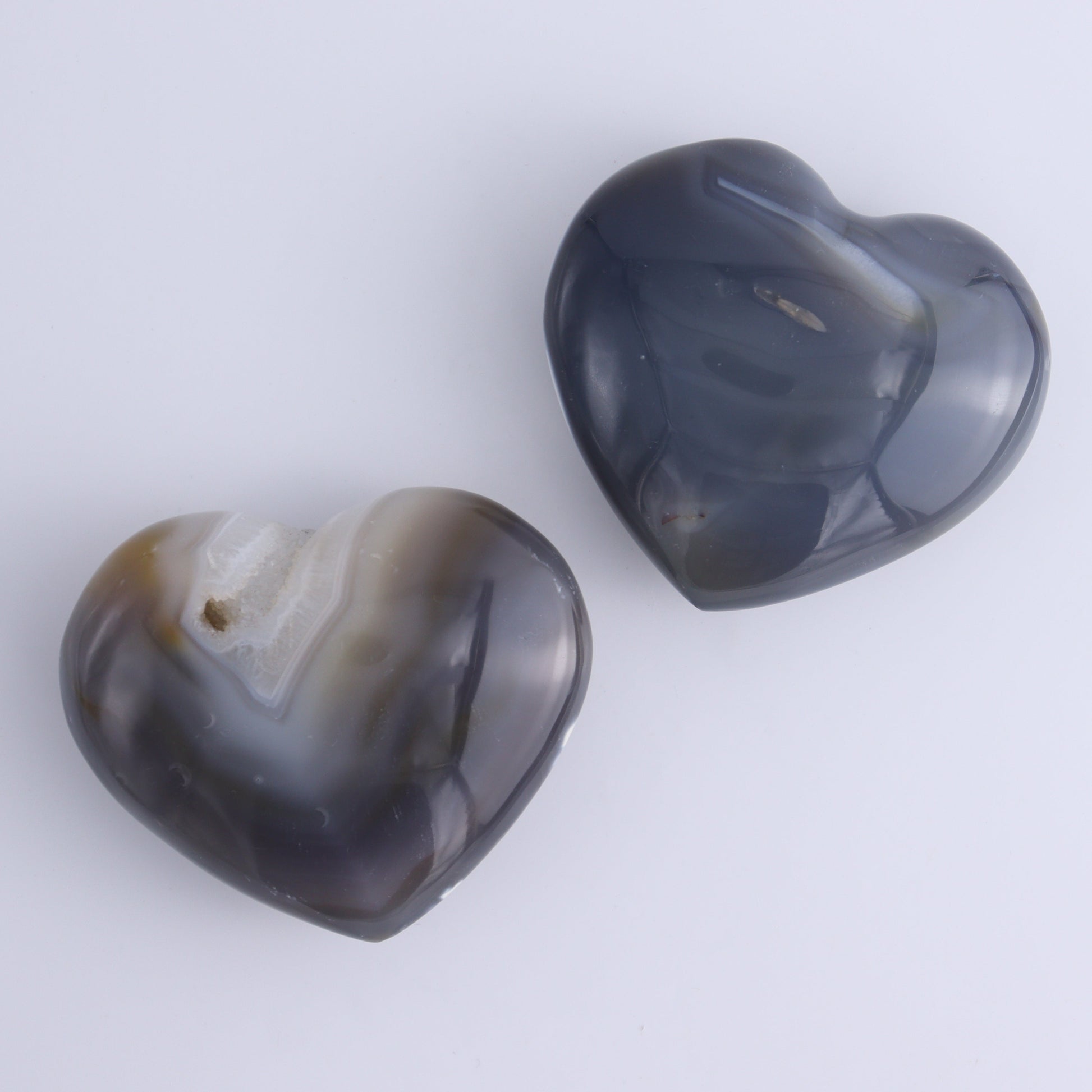 Orca Agate Hearts Set of 6 - Expert Wholesale and Supplier of Wholesale Crystals & Bulk Gemstones, ["close_30","Hearts","Madagascar","Orca Agate"]