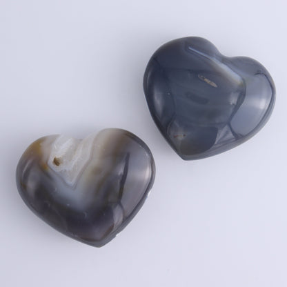 Orca Agate Hearts Set of 6 - Expert Wholesale and Supplier of Wholesale Crystals & Bulk Gemstones, ["close_30","Hearts","Madagascar","Orca Agate"]