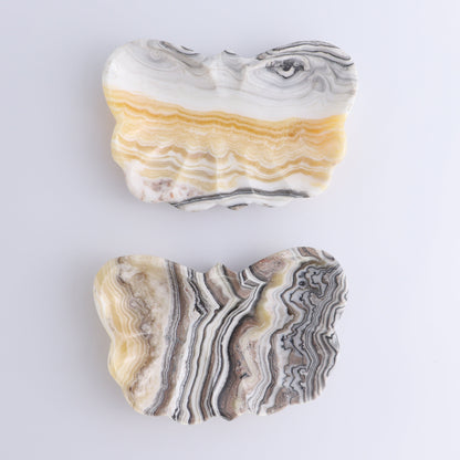 Zebra Onyx Butterfly Bowls Set of 6 - Expert Wholesale and Supplier of Wholesale Crystals & Bulk Gemstones, ["Bowls","Mexico","onyx"]