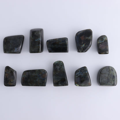 Labradorite Freeform Set of 10 - Expert Wholesale and Supplier of Wholesale Crystals & Bulk Gemstones, ["Freeforms","Labradorite","Madagascar"]