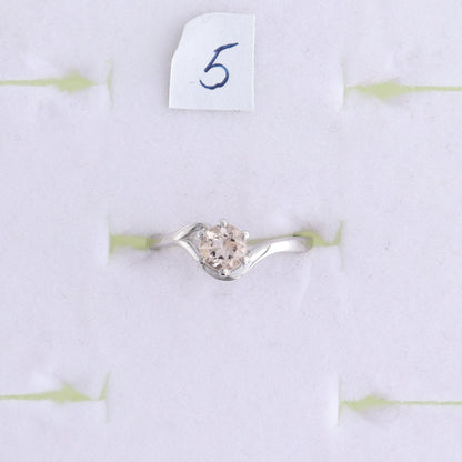 One Morganite Ring - Expert Wholesale and Supplier of Wholesale Crystals & Bulk Gemstones, ["India","Morganite","Ring","sterling silver"]