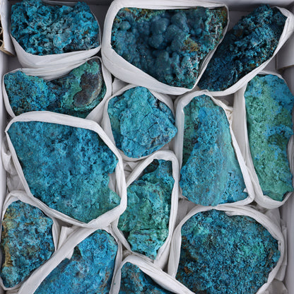 Chrysocolla Roughs Flat - Expert Wholesale and Supplier of Wholesale Crystals & Bulk Gemstones, ["Chrysocolla","Flats","Freeforms","Peru","Rough"]