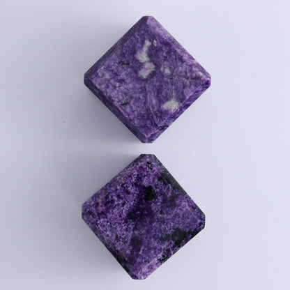 Charoite Cubes Set of 4 - Expert Wholesale and Supplier of Wholesale Crystals & Bulk Gemstones, ["Charoite","Cubes","Russia"]