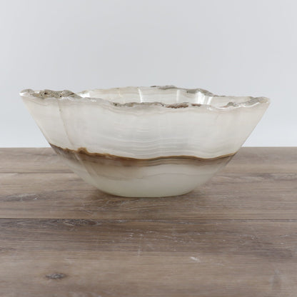 Mexican Onyx/Calcite Bowl 12"