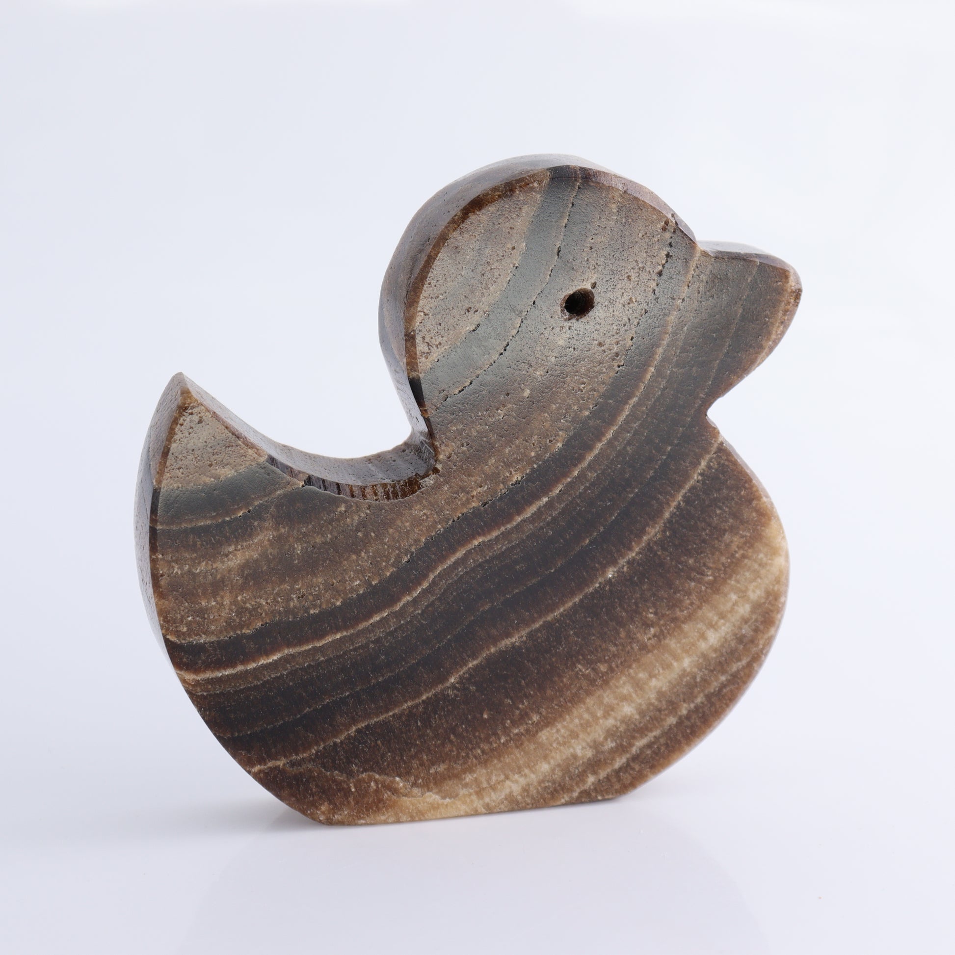 One Chocolate Onyx Duck - Expert Wholesale and Supplier of Wholesale Crystals & Bulk Gemstones, ["Catalog Onyx","onyx","Whale","White onyx"]