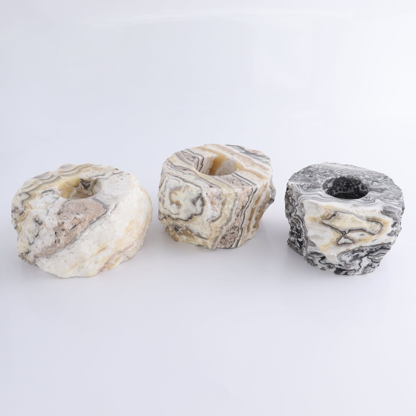 Zebra Onyx Candle Holder Rough - Expert Wholesale and Supplier of Wholesale Crystals & Bulk Gemstones, ["Candle Holder","Catalog Onyx","Mexico","onyx","Zebra Onyx"]