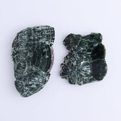 Seraphinite Slices Set of 6 - Expert Wholesale and Supplier of Wholesale Crystals & Bulk Gemstones, ["Russia","Seraphinite","Slices and Slabs"]
