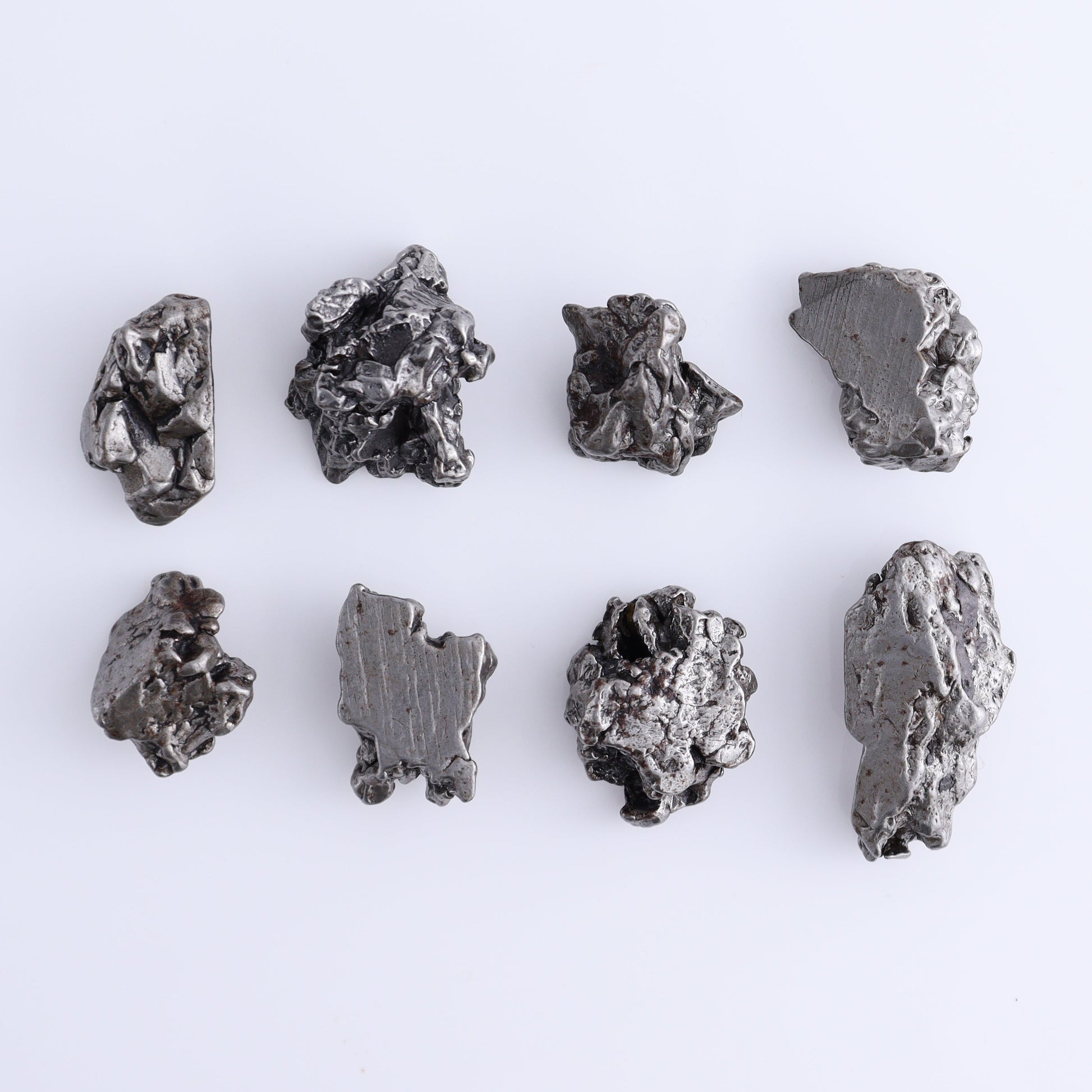 Campos del Cielo Meteorites Set of 8 - Expert Wholesale and Supplier of Wholesale Crystals & Bulk Gemstones, ["Campos del Cielo Meteorites","Meteorite","Rough","Roughs"]