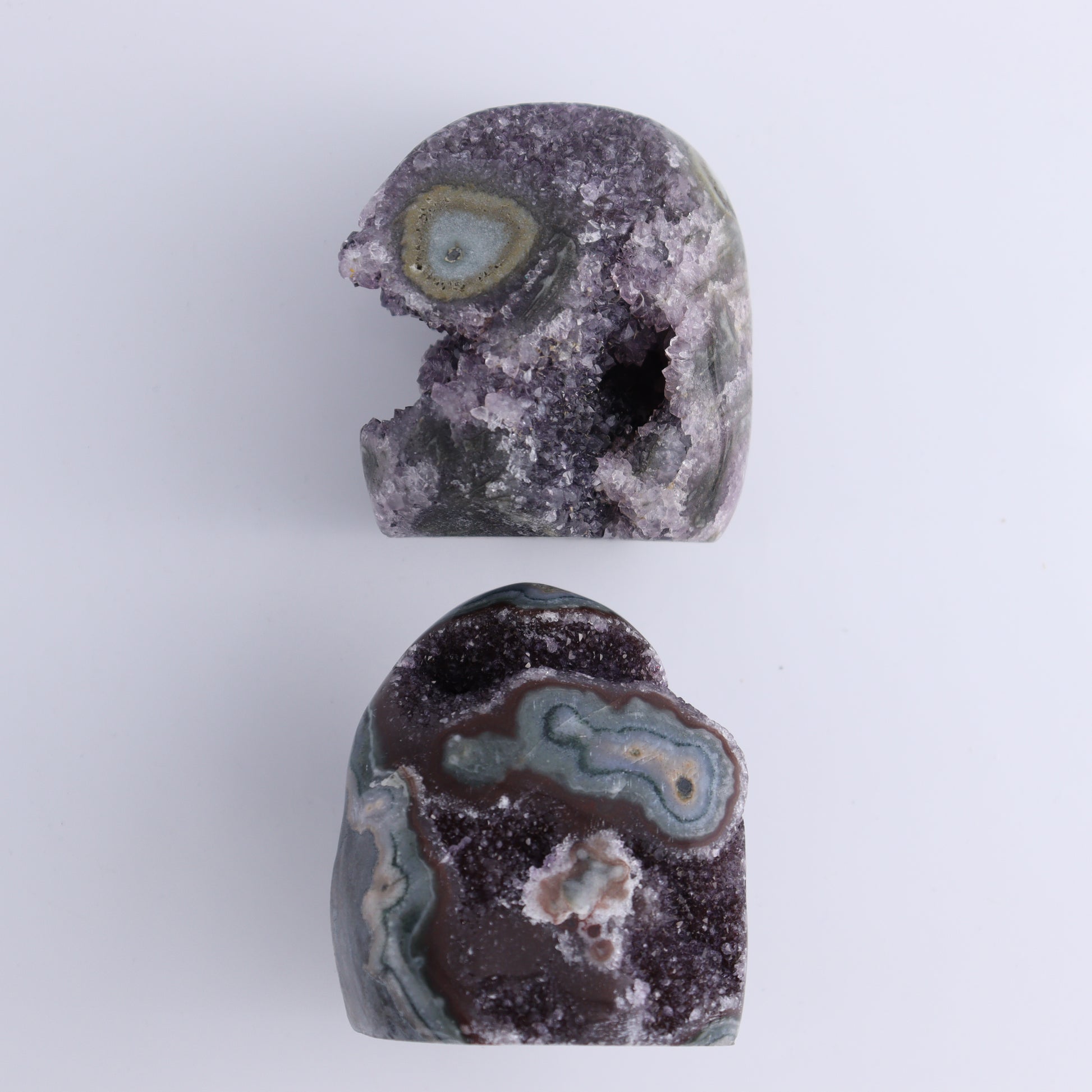 Uruguay Amethyst Set of 4 - Expert Wholesale and Supplier of Wholesale Crystals & Bulk Gemstones, ["Amethyst","Freeforms","Uruguay"]