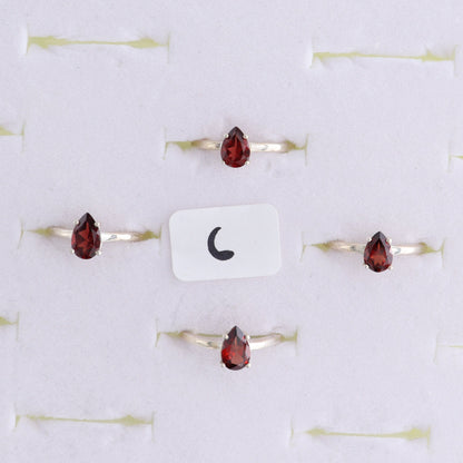 One Garnet Ring - Expert Wholesale and Supplier of Wholesale Crystals & Bulk Gemstones, ["Garnet","India","Ring","sterling silver"]