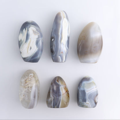 Agate Freeform Set of 6