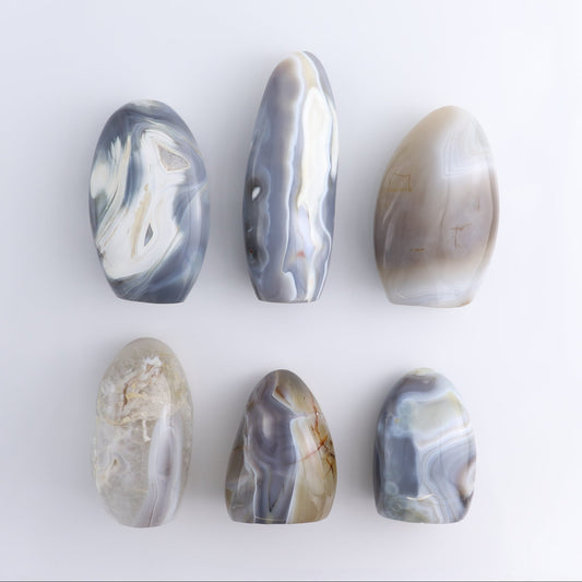 Agate Freeform Set of 6