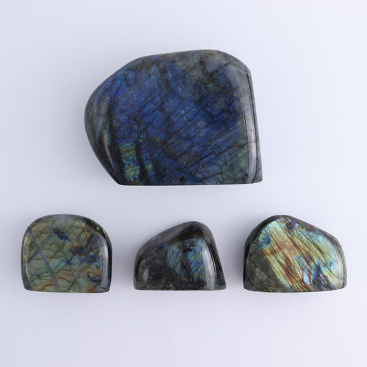 Labradorite Freeform Set of 4 - Expert Wholesale and Supplier of Wholesale Crystals & Bulk Gemstones, ["Freeforms","Labradorite","Madagascar"]