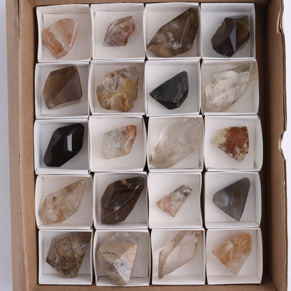 Garden Quartz Freeforms Set of 20 - Expert Wholesale and Supplier of Wholesale Crystals & Bulk Gemstones, ["Freeform","Freeforms","Garden Quartz","Quartz"]