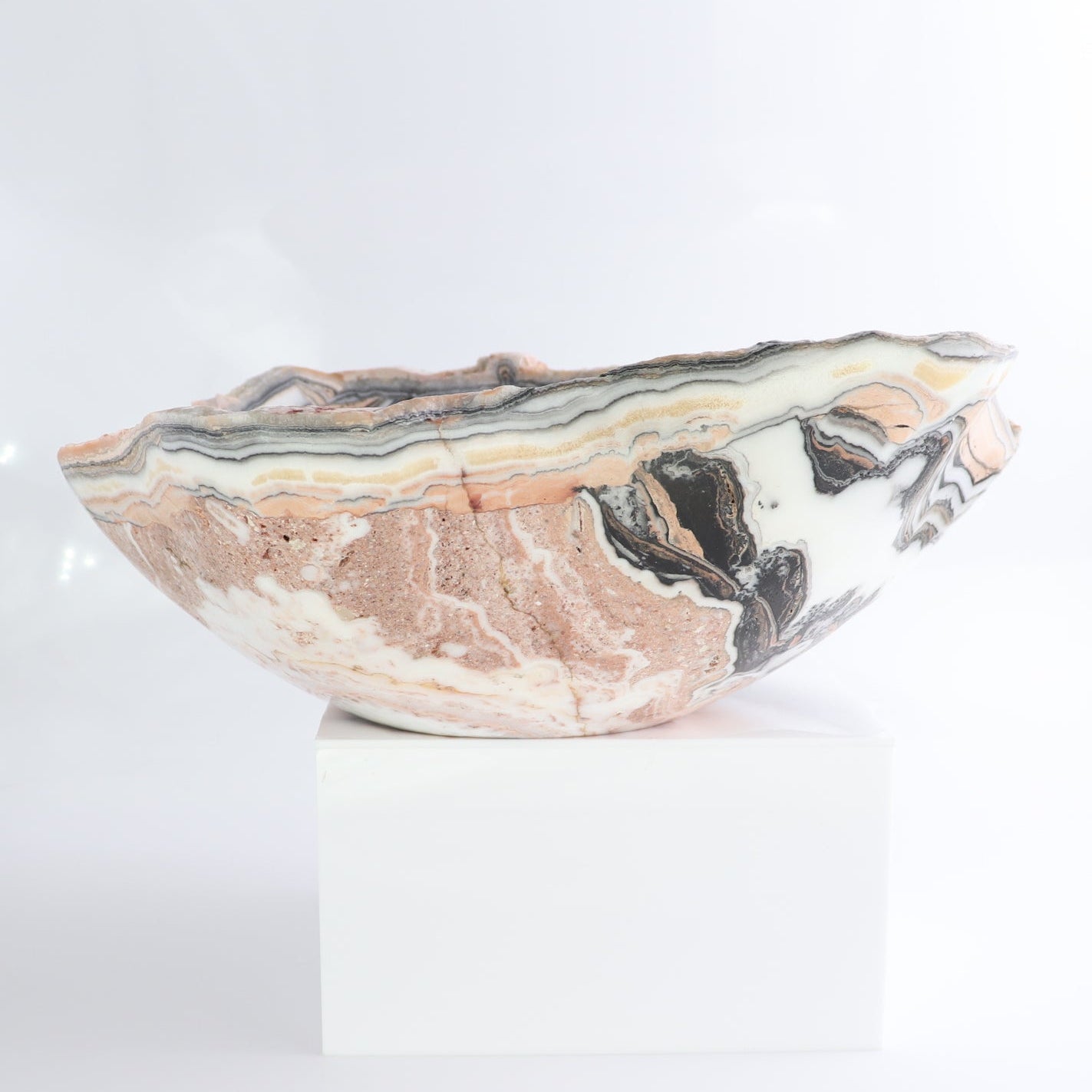 Mexican Onyx/Calcite Bowl 13"