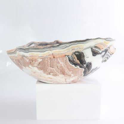 Mexican Onyx/Calcite Bowl 13"