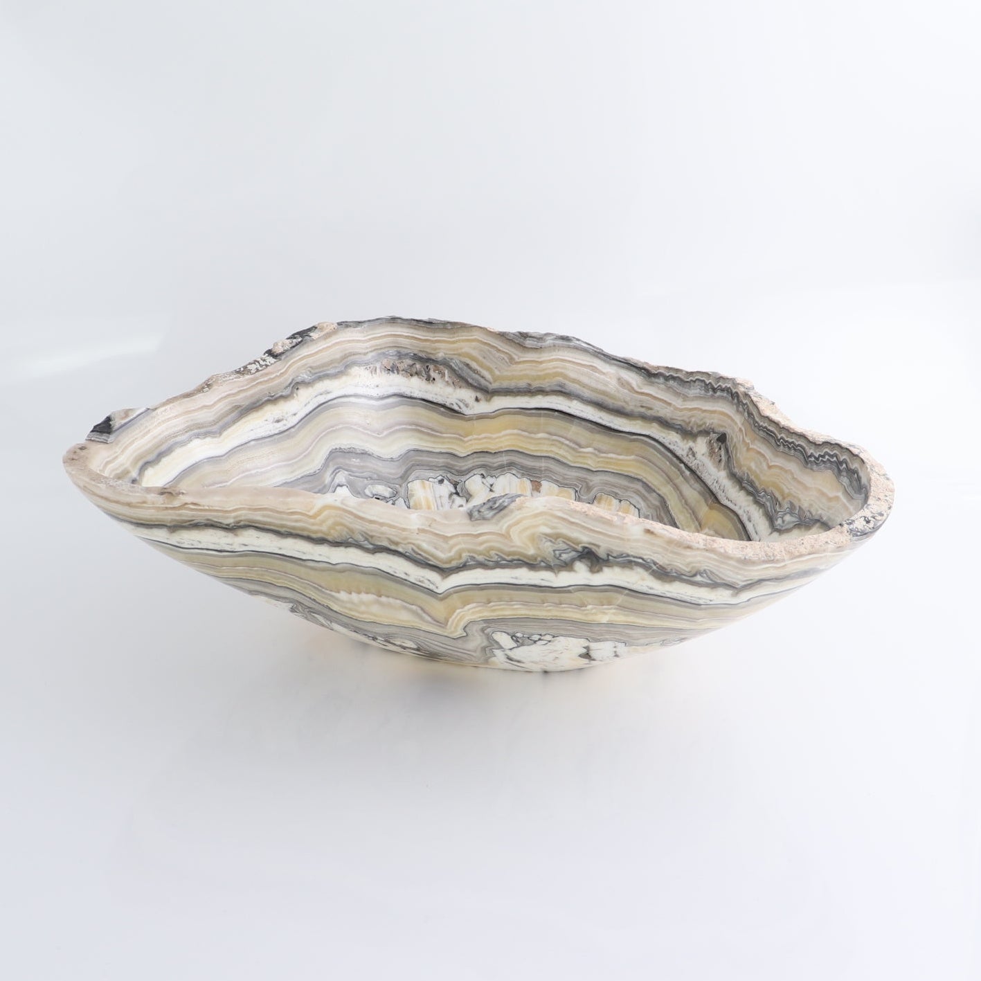 Mexican Onyx/Calcite Bowl 13"