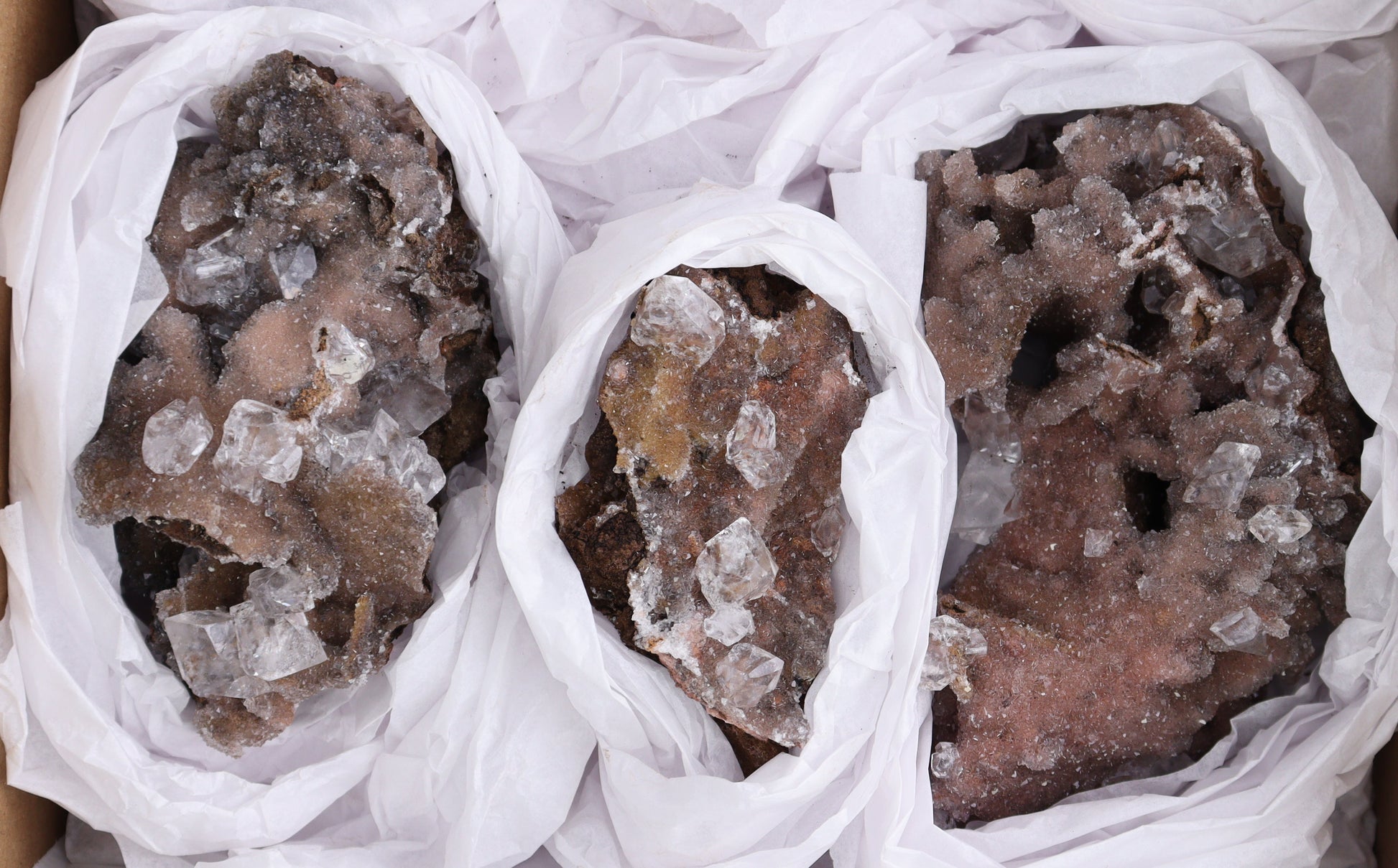 Calcite Clusters from Santa Eulalia Flats - Expert Wholesale and Supplier of Wholesale Crystals & Bulk Gemstones, []