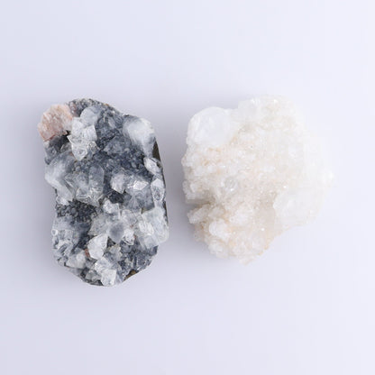 Apophyllite Clusters Set of 6 - Expert Wholesale and Supplier of Wholesale Crystals & Bulk Gemstones, ["Apophyllite","Clusters","Flats"]