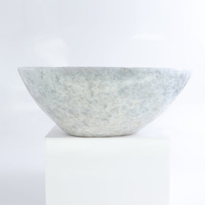 Blue Calcite Bowl 10"
