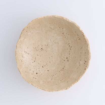 One Travertine Bowl Large - Expert Wholesale and Supplier of Wholesale Crystals & Bulk Gemstones, ["bowl","Catalog Onyx","Decorative Dish","Mexico","Travertine"]
