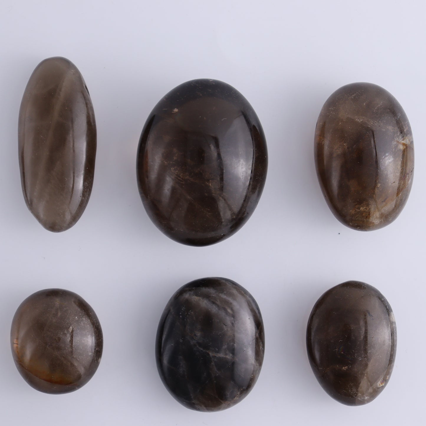 Smoky Quartz Palm Stones 1 kg Set - Expert Wholesale and Supplier of Wholesale Crystals & Bulk Gemstones, ["Madagascar","Palm Stones","Quartz","Smoky Quartz"]