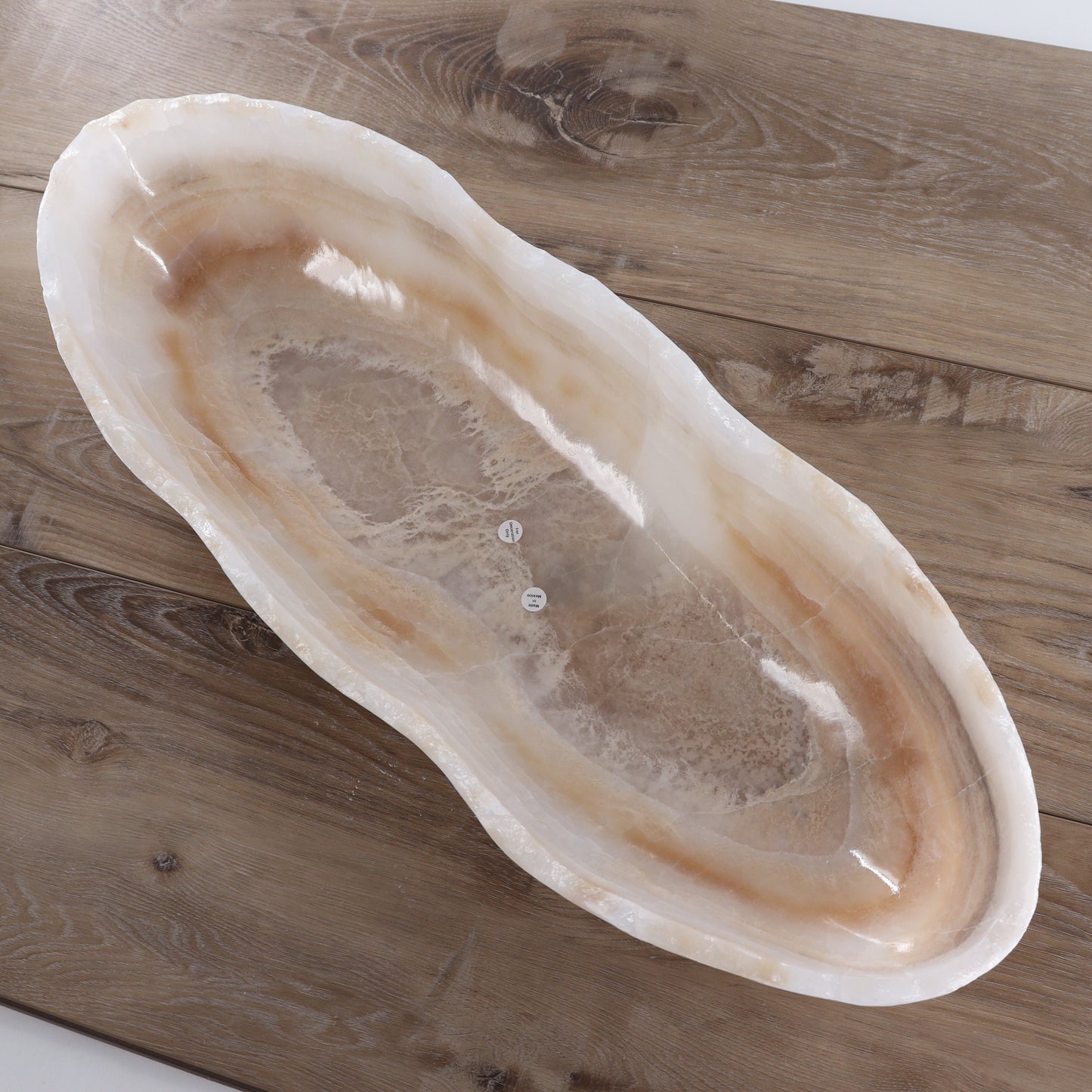 Mexican Onyx/Calcite Canoe Bowl - Expert Wholesale and Supplier of Wholesale Crystals & Bulk Gemstones, ["Bowls","Calcite","canoe","Mexico","onyx"]