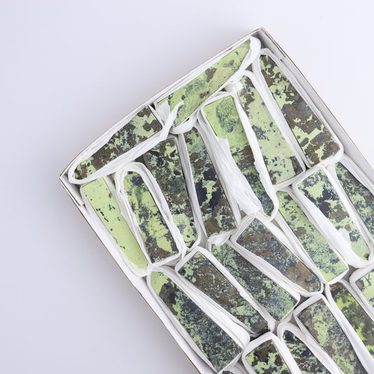 Serpentine Obelisk Set of 23 - Expert Wholesale and Supplier of Wholesale Crystals & Bulk Gemstones, ["Obelisk","Peru","serpentine"]