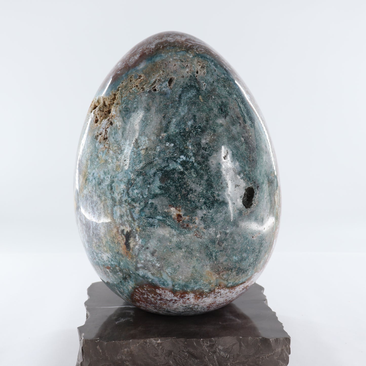 Large Ocean Jasper Egg (Stand NOT included)