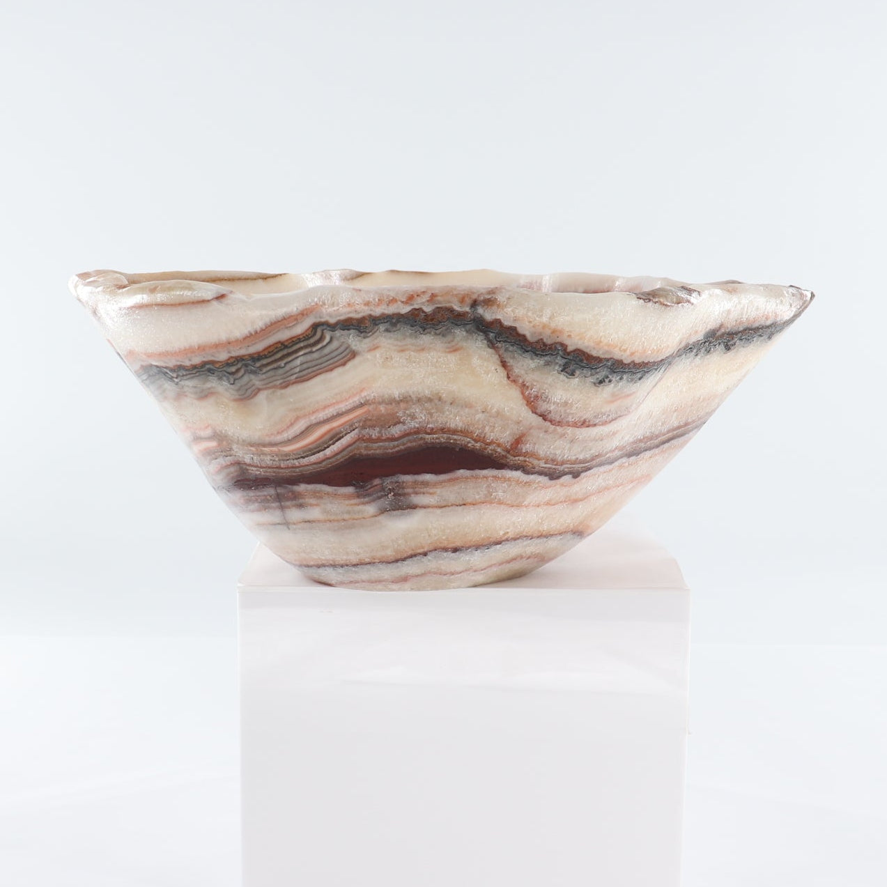 Mexican Onyx/Calcite Bowl 15"