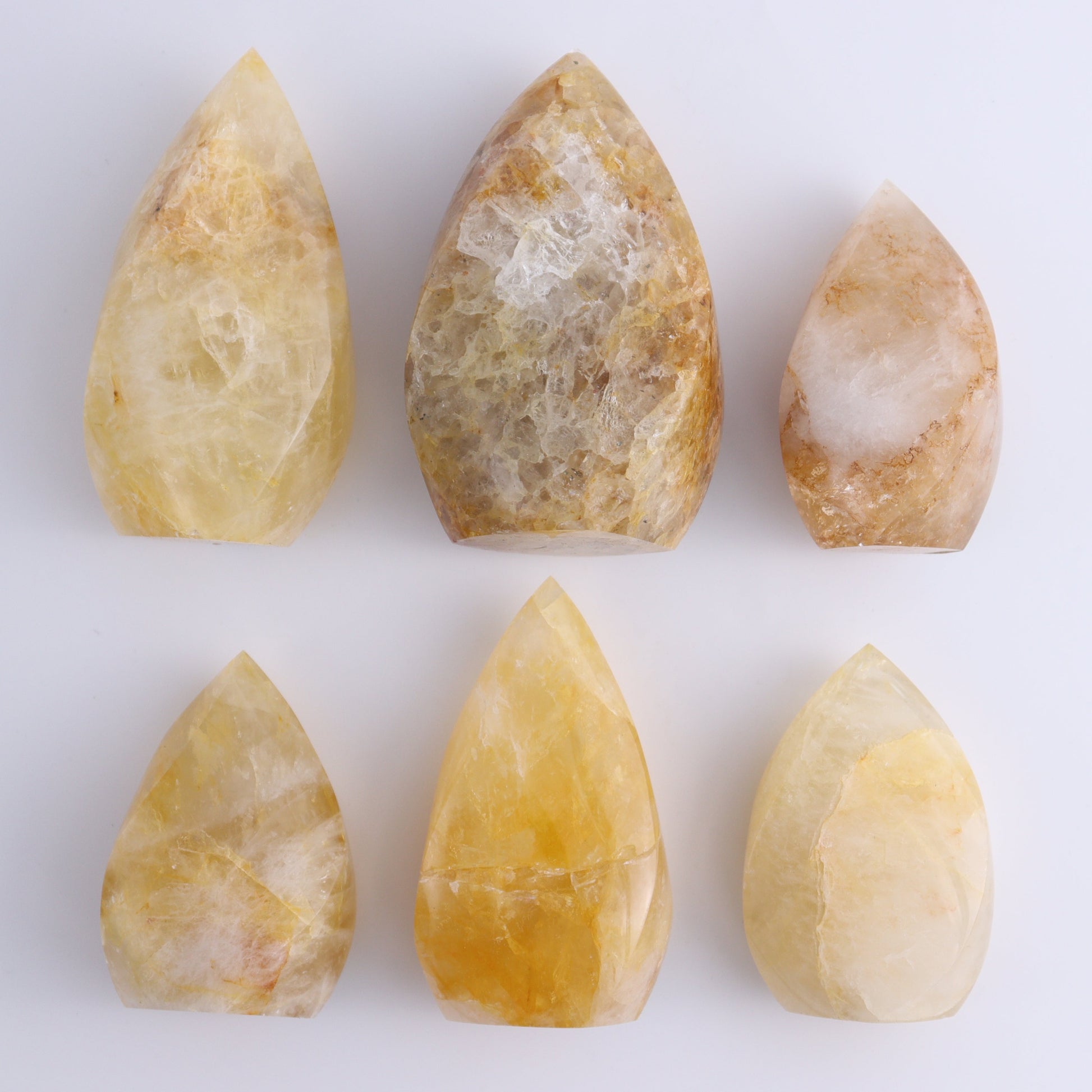 Golden Healer Flames Set of 6 - Expert Wholesale and Supplier of Wholesale Crystals & Bulk Gemstones, ["Brazil","flames","Golden Healer"]