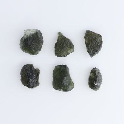 Moldavite Pieces Set of 6