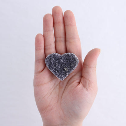 Amethyst Hearts Set of 8